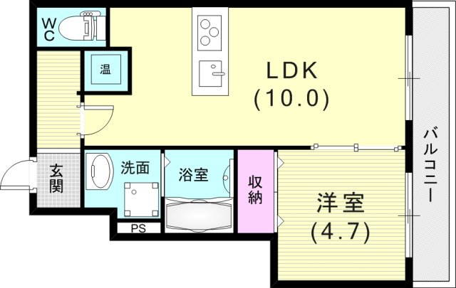 プロヴァンス壱番館の間取り