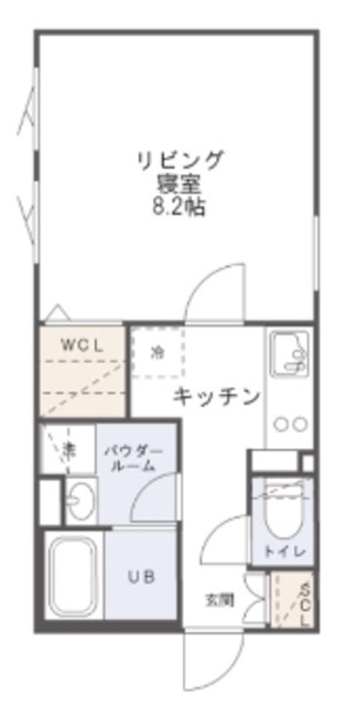 渋谷区代々木のマンションの間取り