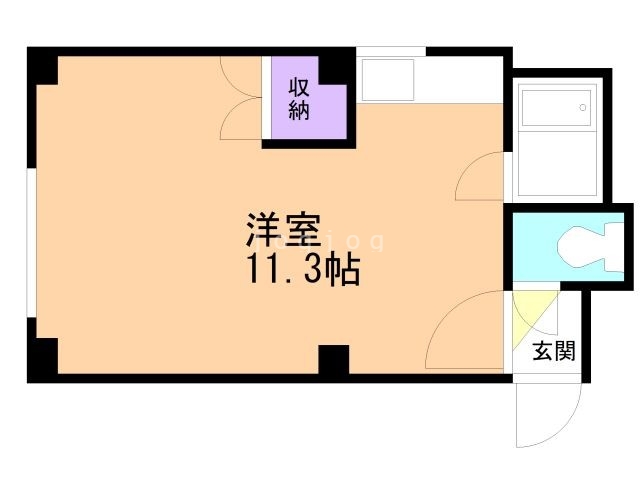 【札幌市東区北十四条東のマンションの間取り】