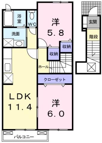 ジュネスBの間取り