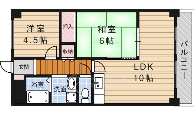 空港リブレ大阪屋の間取り