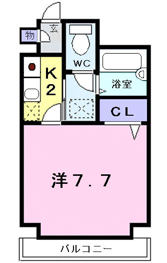 仙台市青葉区立町のマンションの間取り