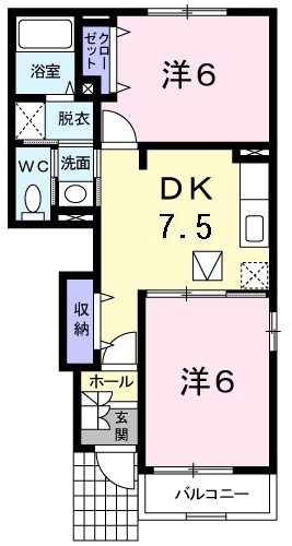 グレースコートIVの間取り