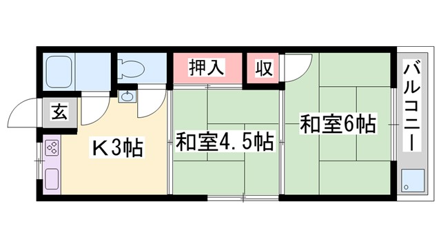 堀留ハイツの間取り