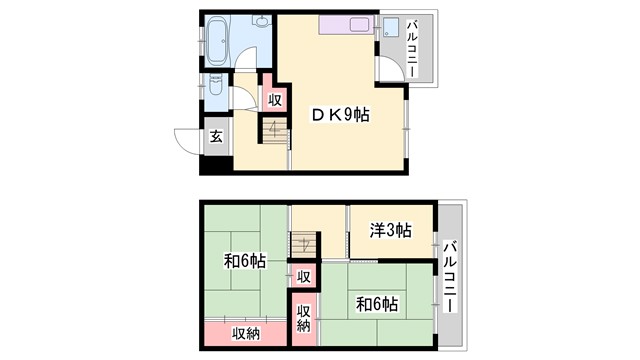 京口団地8号棟の間取り