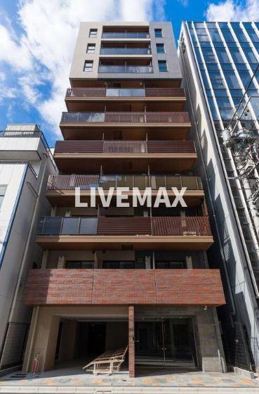 【中央区日本橋小網町のマンションの建物外観】