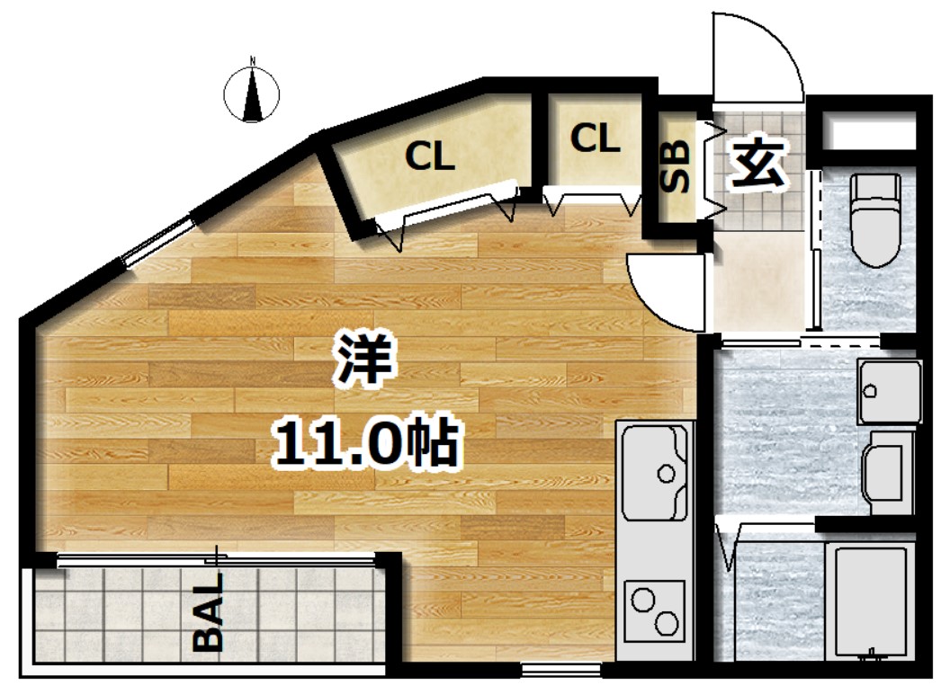 ルミエ月見山の間取り