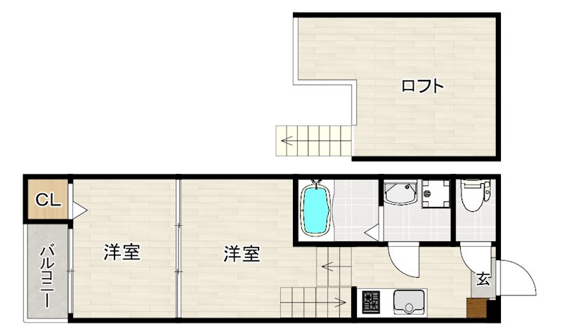 クリークplusの間取り