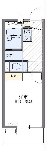 レオパレスホワイトヒルズIIの間取り