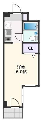 吹田市南清和園町のマンションの間取り