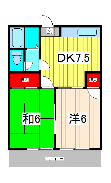 ハイム東本郷の間取り