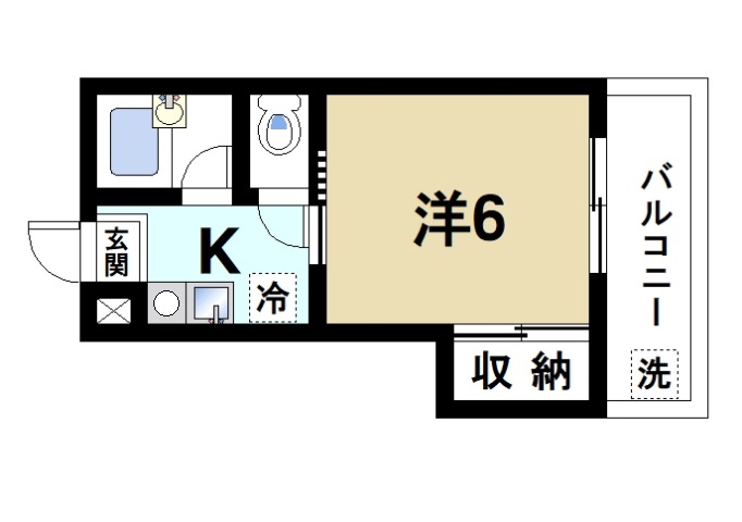 奈良市林小路町のマンションの間取り