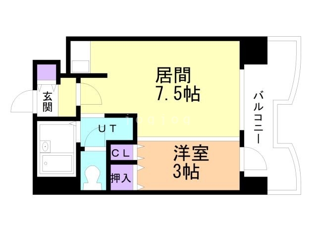 札幌市中央区南五条東のマンションの間取り