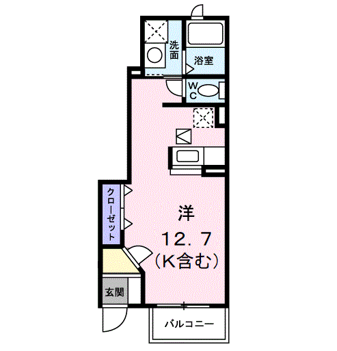 【グリーンコート３の間取り】