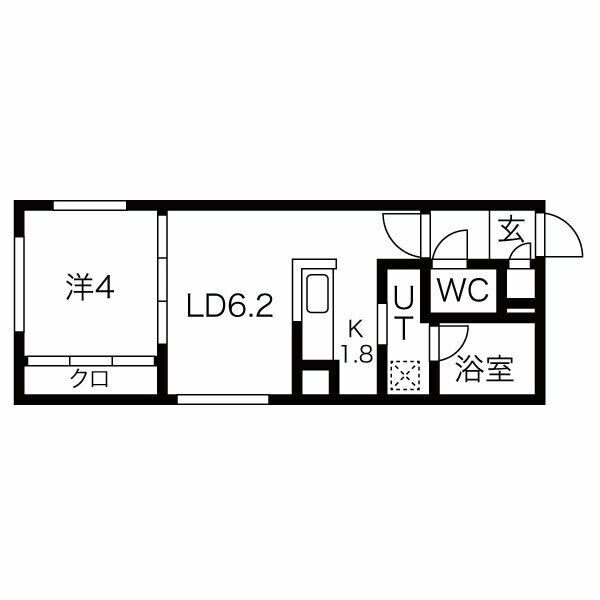 札幌市西区西町南のマンションの間取り