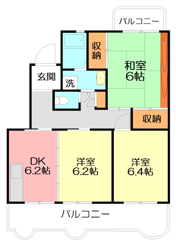 ラ ポール田中_間取り_0