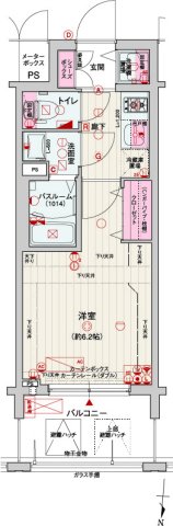 レオンコンフォート梅田北の間取り写真