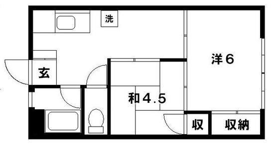 広島市安佐南区相田のマンションの間取り