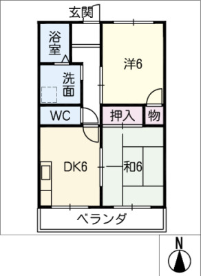 緑ハイツの間取り