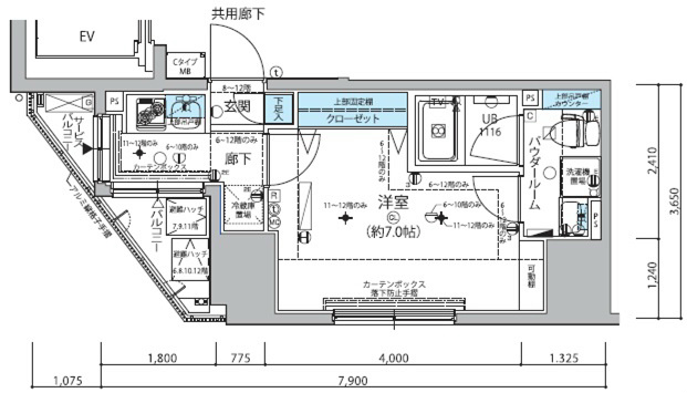 メインステージ信濃町の間取り