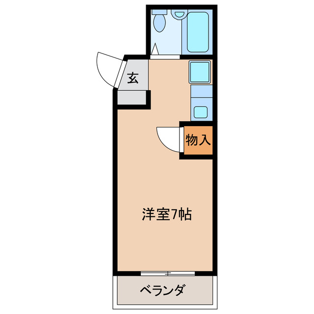 岐阜市羽衣町のマンションの間取り