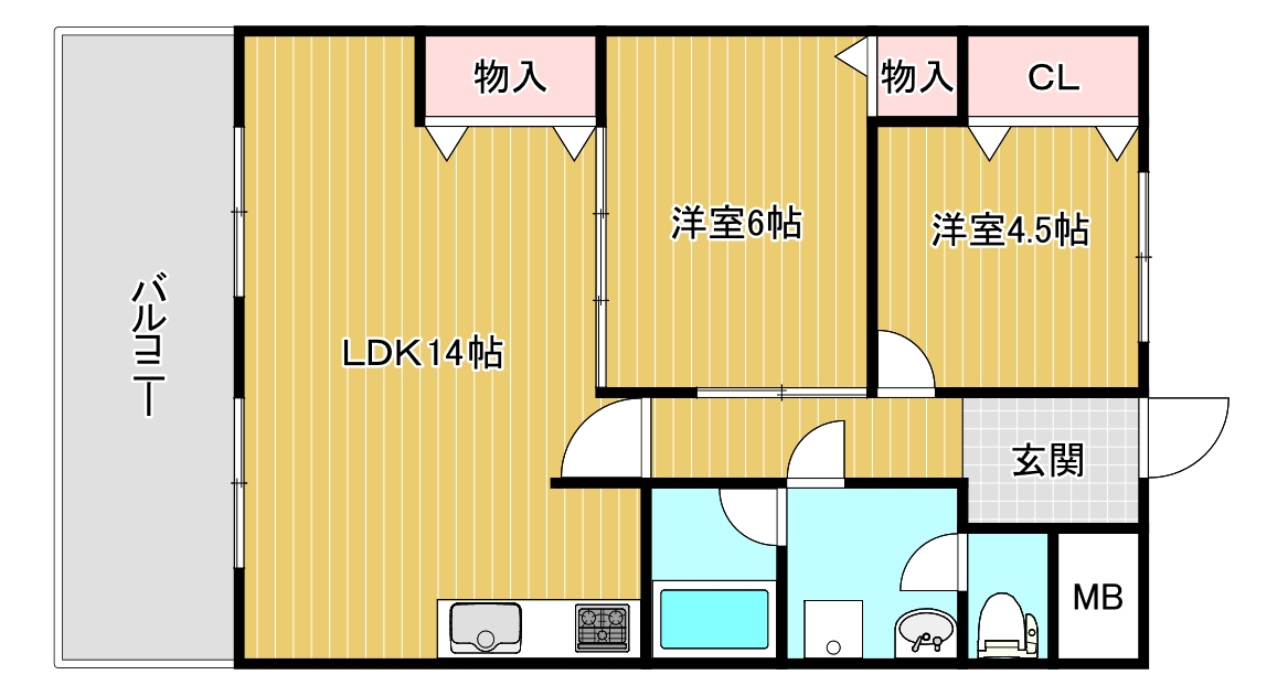 【リバティープラザ青山の間取り】