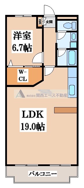 サンプラザ新石切の間取り