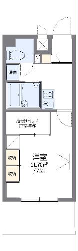 レオパレス佐保川の間取り