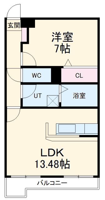 名古屋市緑区滝ノ水のマンションの間取り