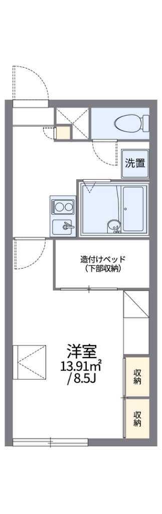 レオパレスクレインの間取り