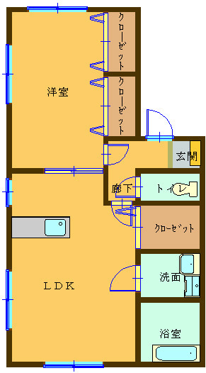 ルシアル・クレールの間取り