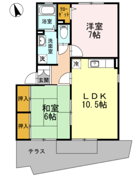 アヴァンセB棟の間取り