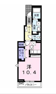 名古屋市天白区植田東のアパートの間取り