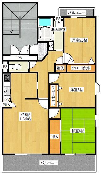 セントラルパークの間取り