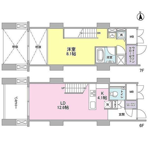 東京都港区港南５（マンション）の賃貸物件の間取り