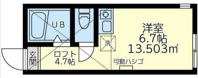 ユナイト岸谷エトピリカの間取り