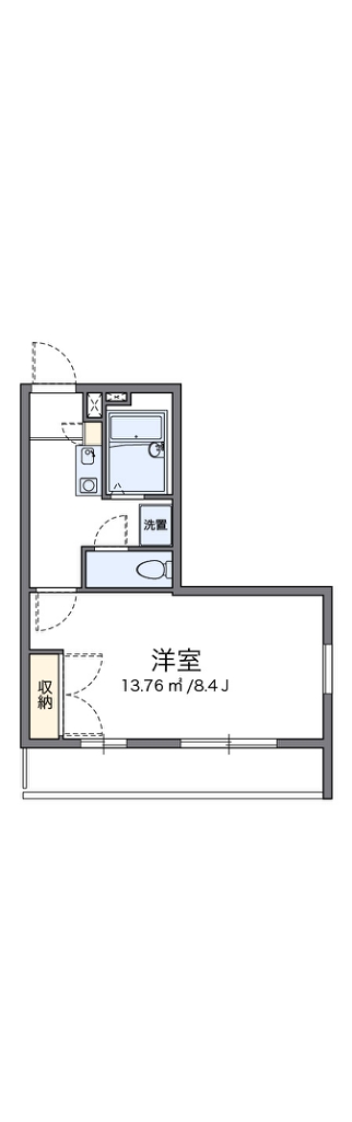 レオパレスＷＩＴＨ－Ａの間取り