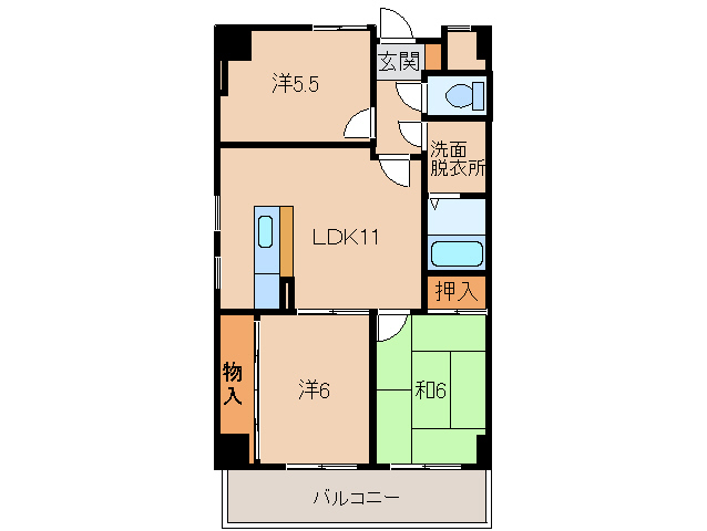 千代グランドマンションの間取り