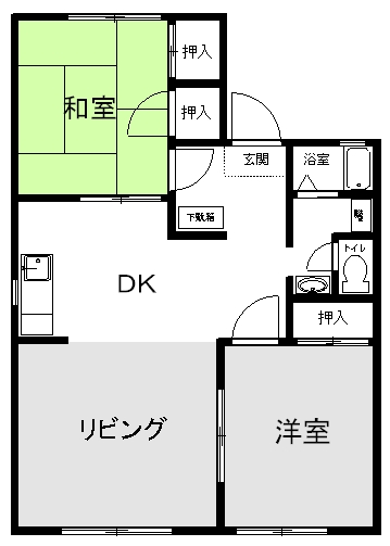 ワタラセステーションプラザＣの間取り