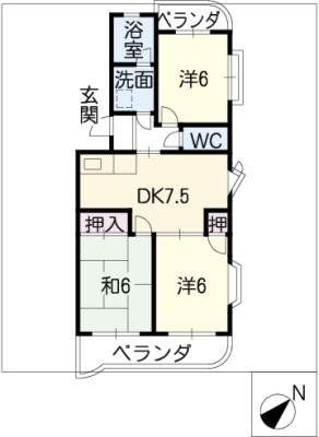 サマーブリーズIIの間取り