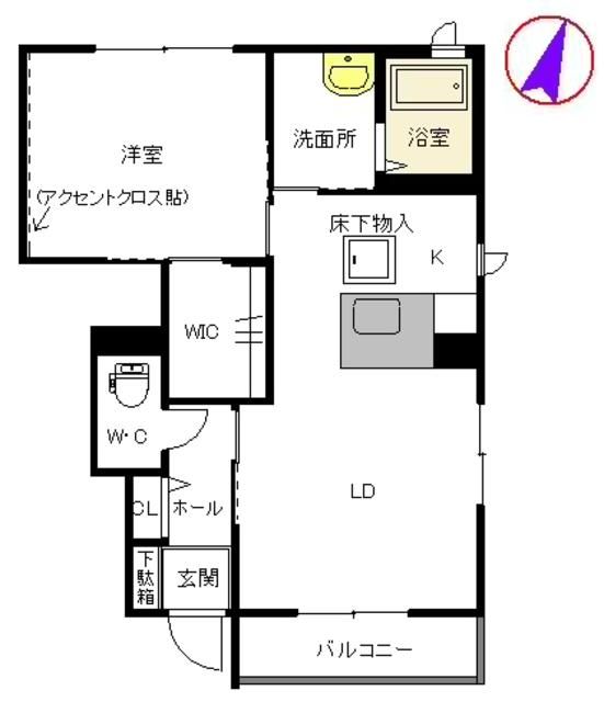 ヴィラシャーメゾン行橋　セストの間取り