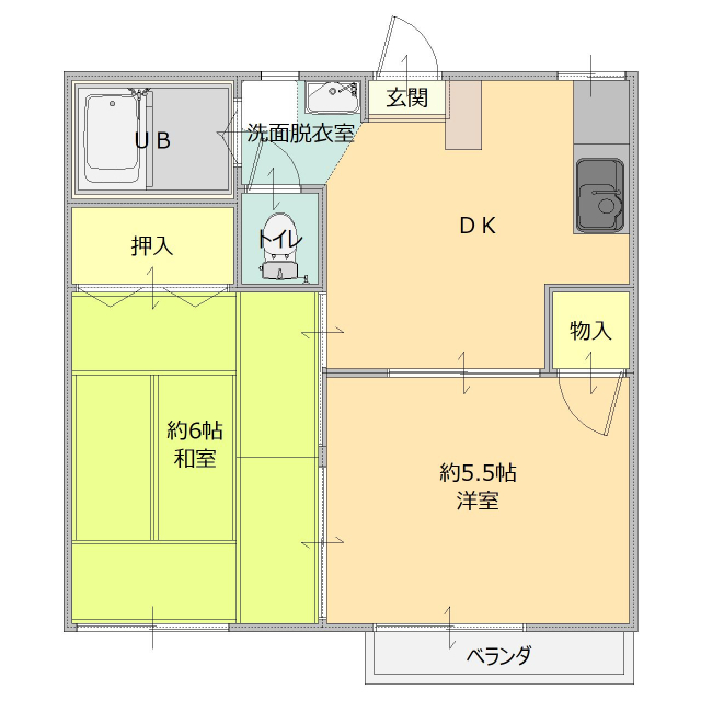 城之内ファミールの間取り