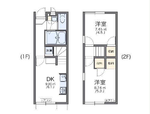 レオパレス神田橋の間取り