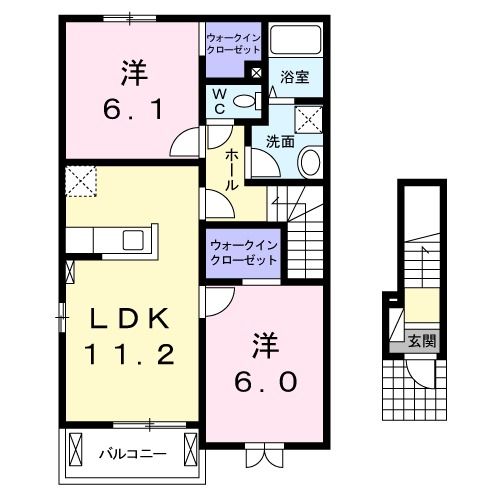 グラン　ソレイユ　IIの間取り