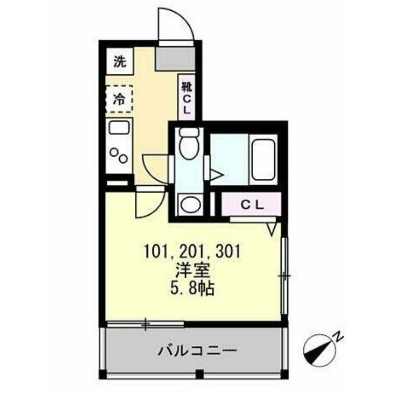 【フォレストテラス鵠沼海岸の間取り】