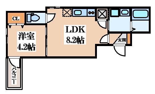 【F asecia Kosakaの間取り】