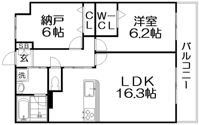 メゾンデ華の杜の間取り