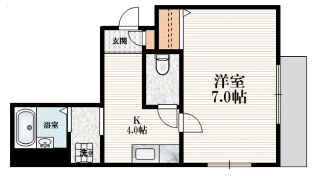 港区六本木のマンションの間取り