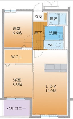 ハートフルクレアの間取り