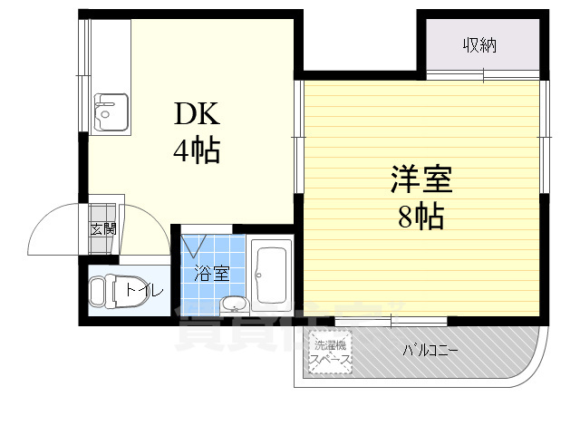 五條マンションの間取り